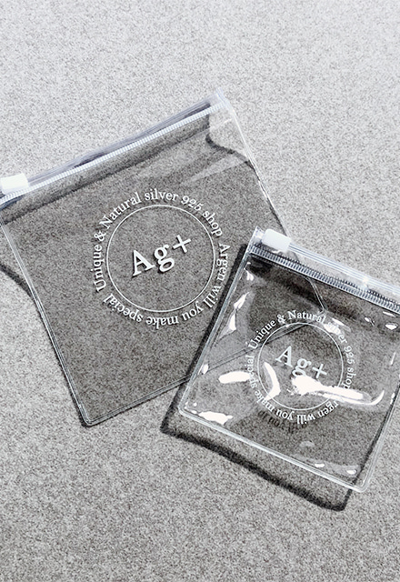 아르겐 투명 슬라이드 지퍼백 실버 925 은 악세사리 쥬얼리 케이스 여행용 보관팩